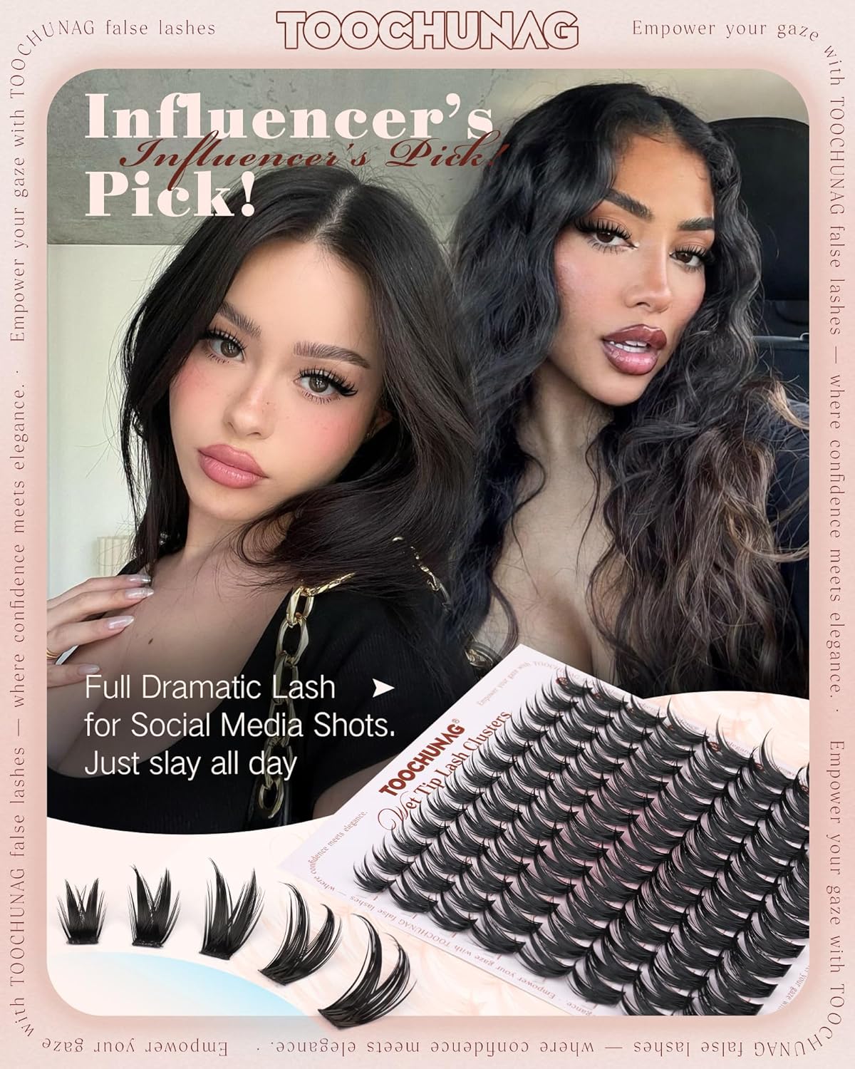 Manga Lash Clusters Kit - DIY Volume Spiky Eyelashes Extensions | 10-18mm Bunny Style with White Bond & Seal