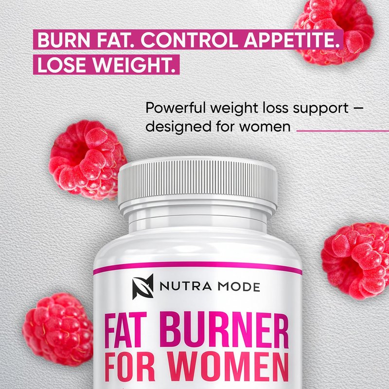 Thermogenic Fat Burner Weight Loss Diet Pills for Women - GLP-1 Support with Raspberry Ketones, Green Tea Extract, Green Coffee & Garcinia - Appetite Suppressant & Metabolism Booster 1 month 60 caps