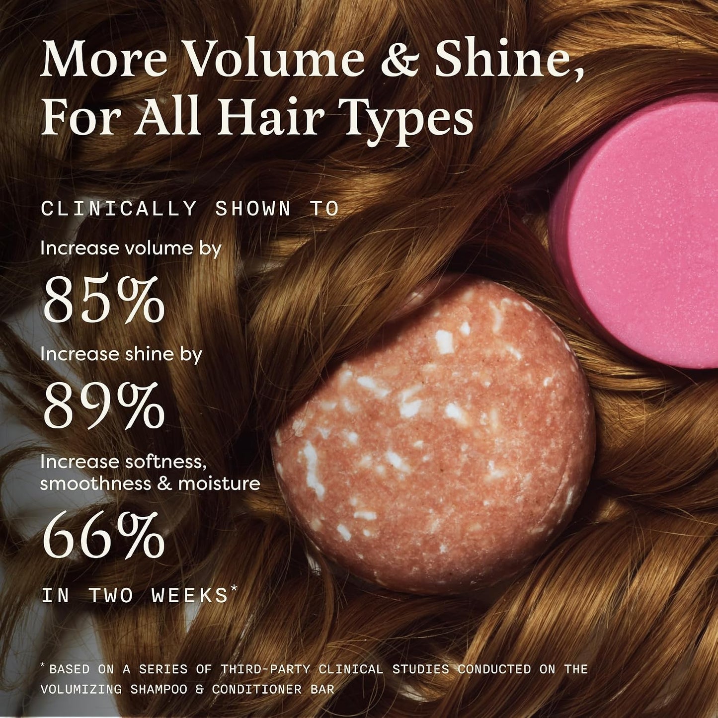 Volumizing Shampoo & Conditioner Bar Set - Thickening & Strengthening | Sulfate-Free, Paraben-Free, Vanilla Coconut