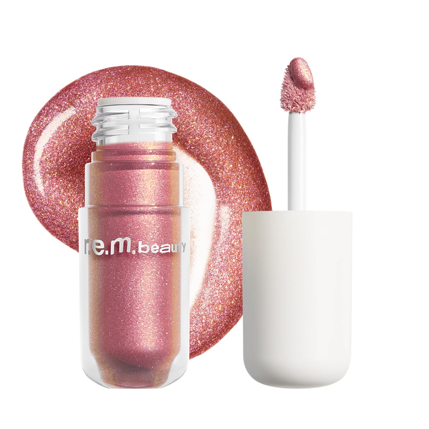 r.e.m. beauty by ariana grande Starlet Lustrous Liquid Eyeshadow in Glitch | High Impact Shimmering Color | Longwearing Crease Resistant Waterproof Formula | Lightweight Feel
