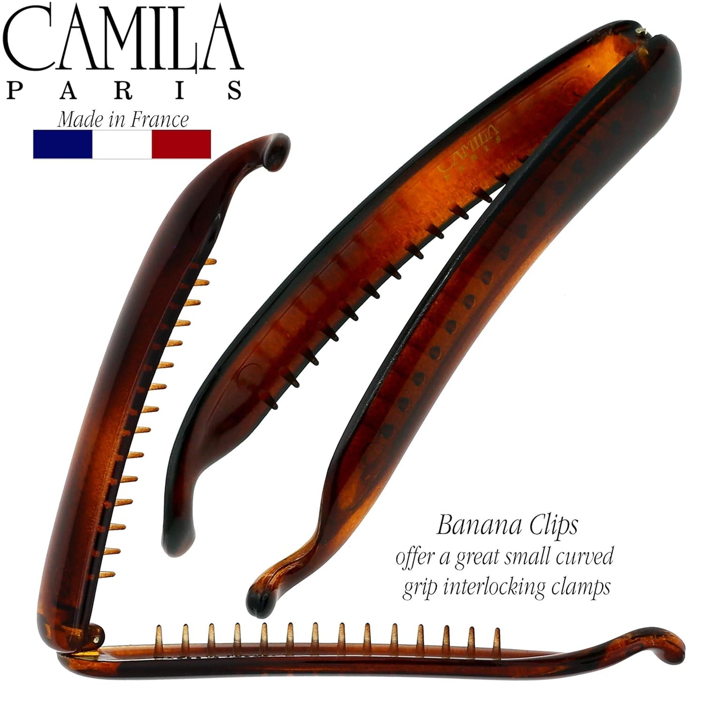 French Hair Banana Clincher Clip - Non-Slip Updo Ponytail Holder | Durable Styling Accessory for Women