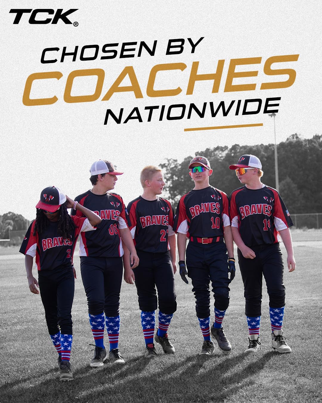 Baseball Socks - USA Made American Flag & Patriotic Design | Youth & Adult Sizes Available