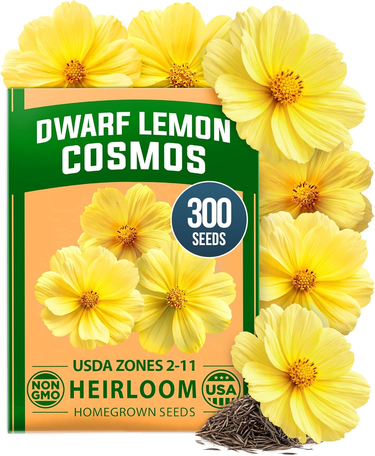 Zinnia Dahlia Seeds Pack - Non-GMO 524 Flower Seeds for Vibrant Pollinator Gardens | Easy-to-Grow Outdoor Blooms