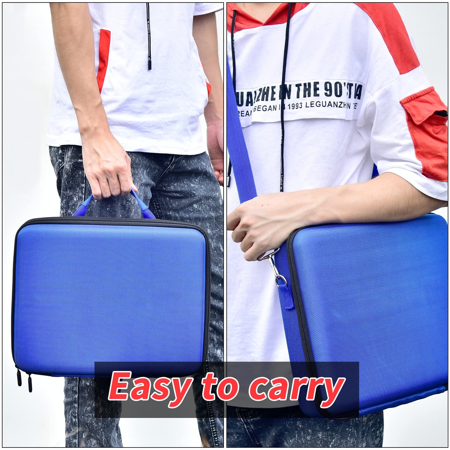 PAIYULE Card Game Case Storage Holder for 2500+ Cards, Fits for C. A. H, Baseball Basketball Football Sport Card Box for PM TCG, for TMG - Blue (Bag Only)