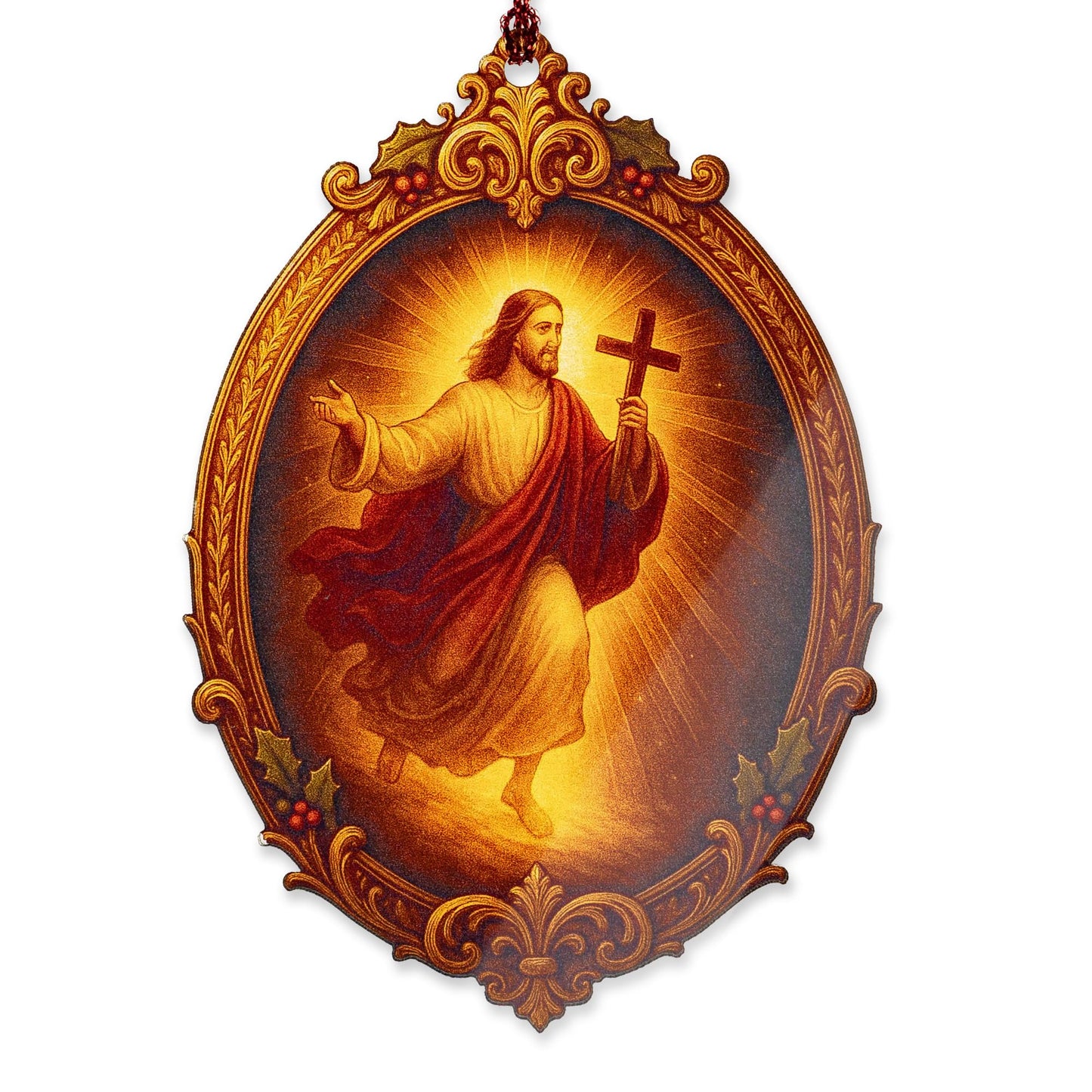 Christian Christmas Ornament 2026 - Religious Christmas Ornaments - Acrylic Ornament Christian Christmas Decor Gifts for Friends, cowoker, Men, Women, Office RUSATEN Tmlnativity