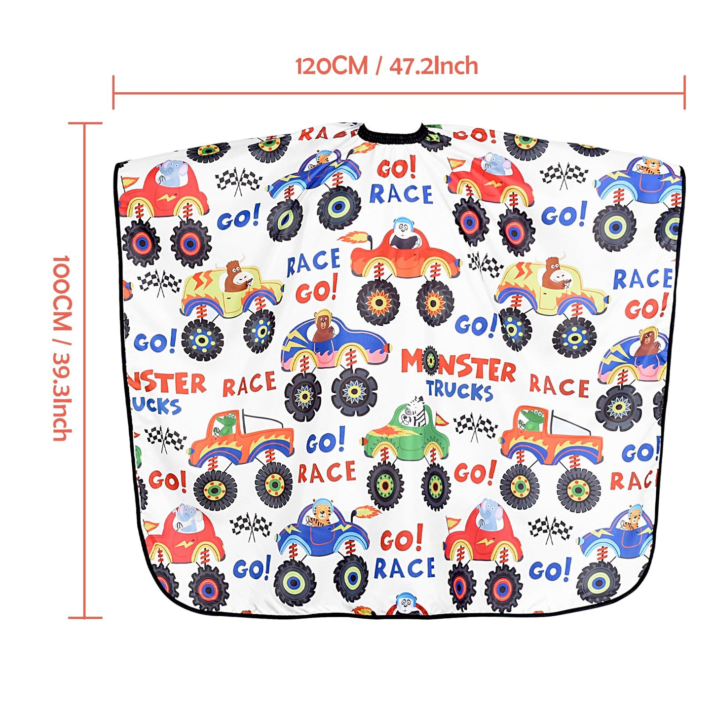 FaHaner Kids Haircut Cape Waterproof Kids Barber Capes with Adjustable Neckline Unisex Kids Hair Cutting Cape Cover Barber Apron for Hairdresser