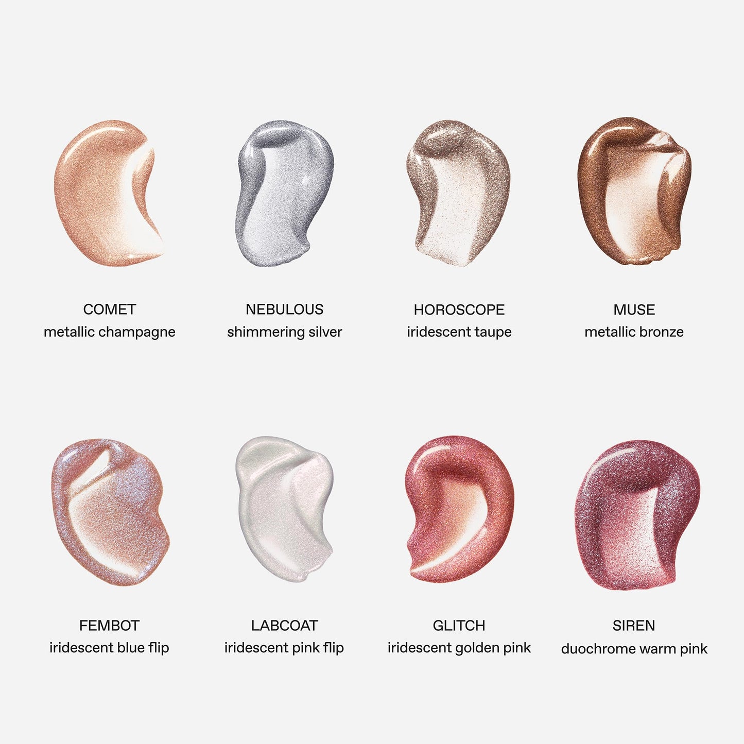 r.e.m. beauty by ariana grande Starlet Lustrous Liquid Eyeshadow in Glitch | High Impact Shimmering Color | Longwearing Crease Resistant Waterproof Formula | Lightweight Feel
