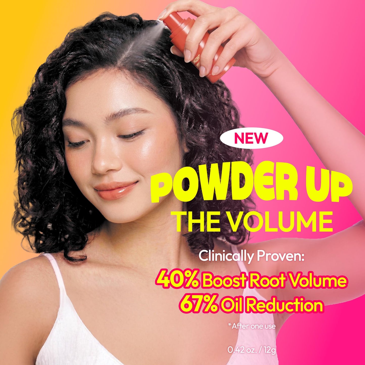 KUNDAL Korean Hair Care Volumizing Powder, Vanilla Pistachio, 0.42 oz - Instant Hair Lifting, Weightless Fuller Looking Hair, Well-Cared-For Oil Absorption, Non-Aerosol Mist