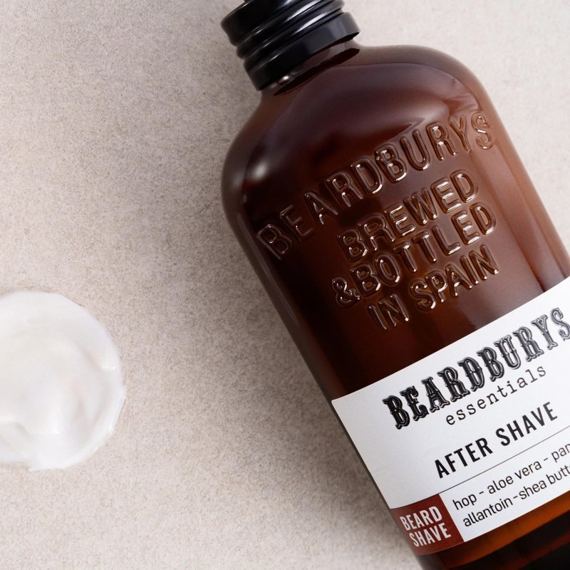Beardburys Essentials | After Shave for Men, Soothes, refreshes and hydrates - Vitamin E, Shea Butter and Aloe, 100% Vegan - 4.06 Fl Oz