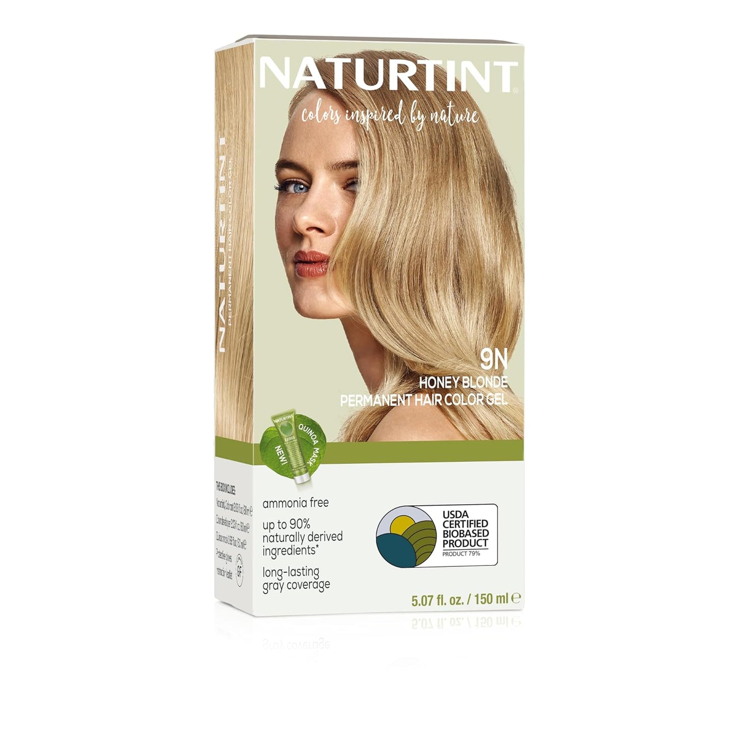 Naturtint 7N Hazelnut Blonde Permanent Hair Color | Ammonia-Free, Vegan, 100% Gray Coverage, Long-Lasting Results