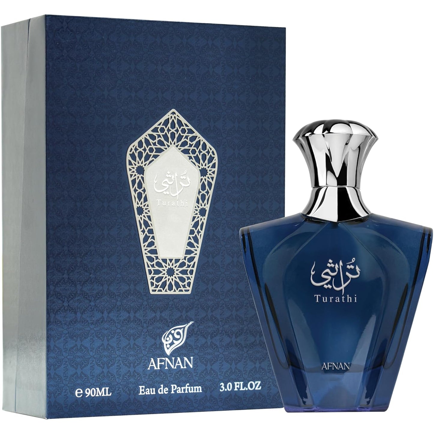 Afnan Turathi Blue Eau de Parfum Spray for Men - 3.0 Fl. Oz | Long-Lasting Fragrance