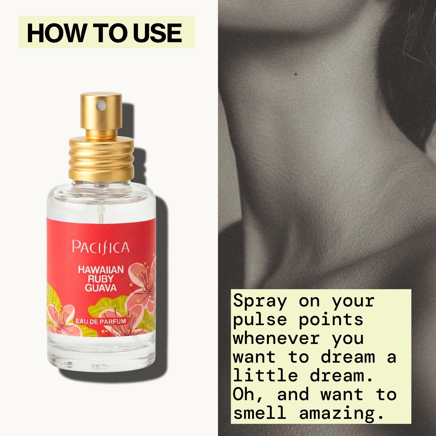 Pacifica Hawaiian Ruby Guava Spray Perfume - Vegan, Cruelty-Free Personal Fragrance with Essential Oils