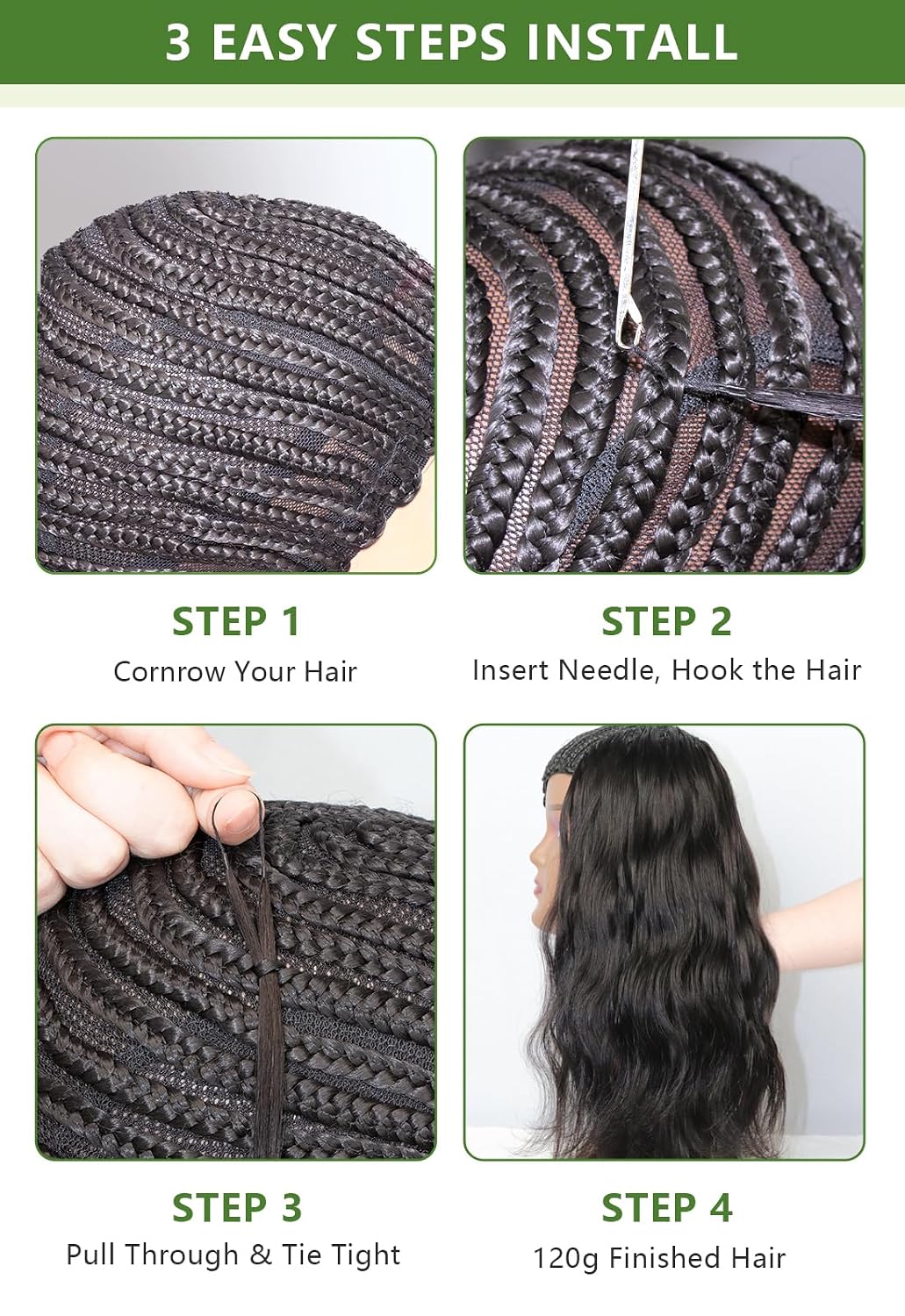 Crochet Hair for Black Women - Feather Burmese Body Wave | 14-16 Inch, Knotless, Lightweight, Tangle-Free, Reusable