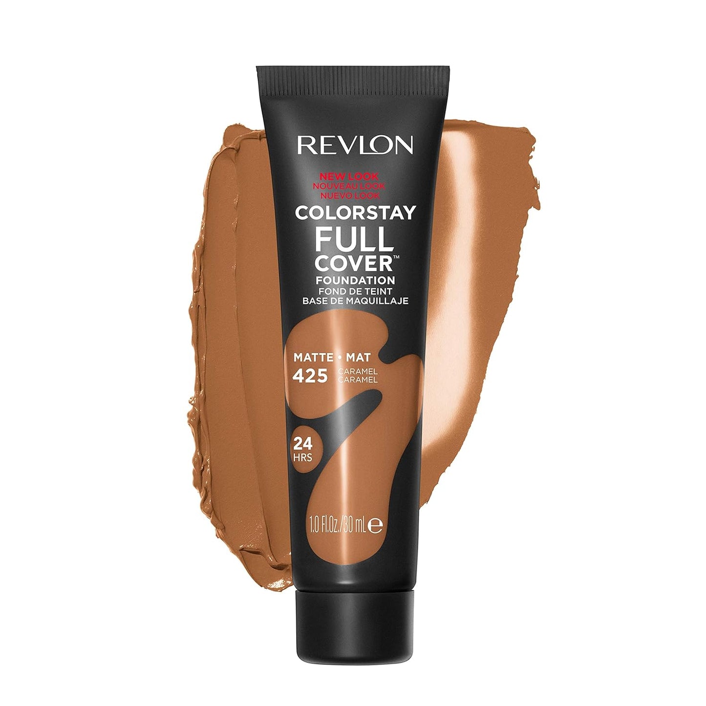 Revlon ColorStay Full Cover Matte Foundation - Heat & Sweat Resistant, Almond (405), 1.0 oz