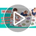 48 Pcs Mandala Coloring Cutouts Set for DIY Art Projects