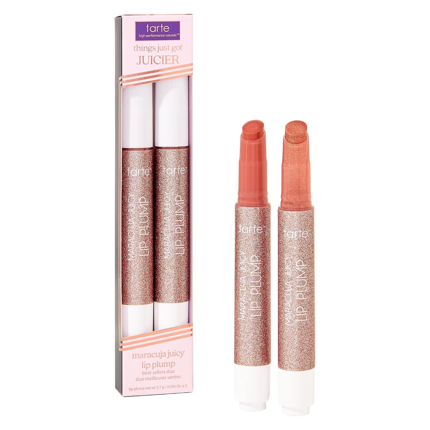 Tarte Maracuja Juicy Lip Plump - Hydrating Lip Plumper Gloss Balm with Hyaluronic Acid | Vegan & Cruelty-Free
