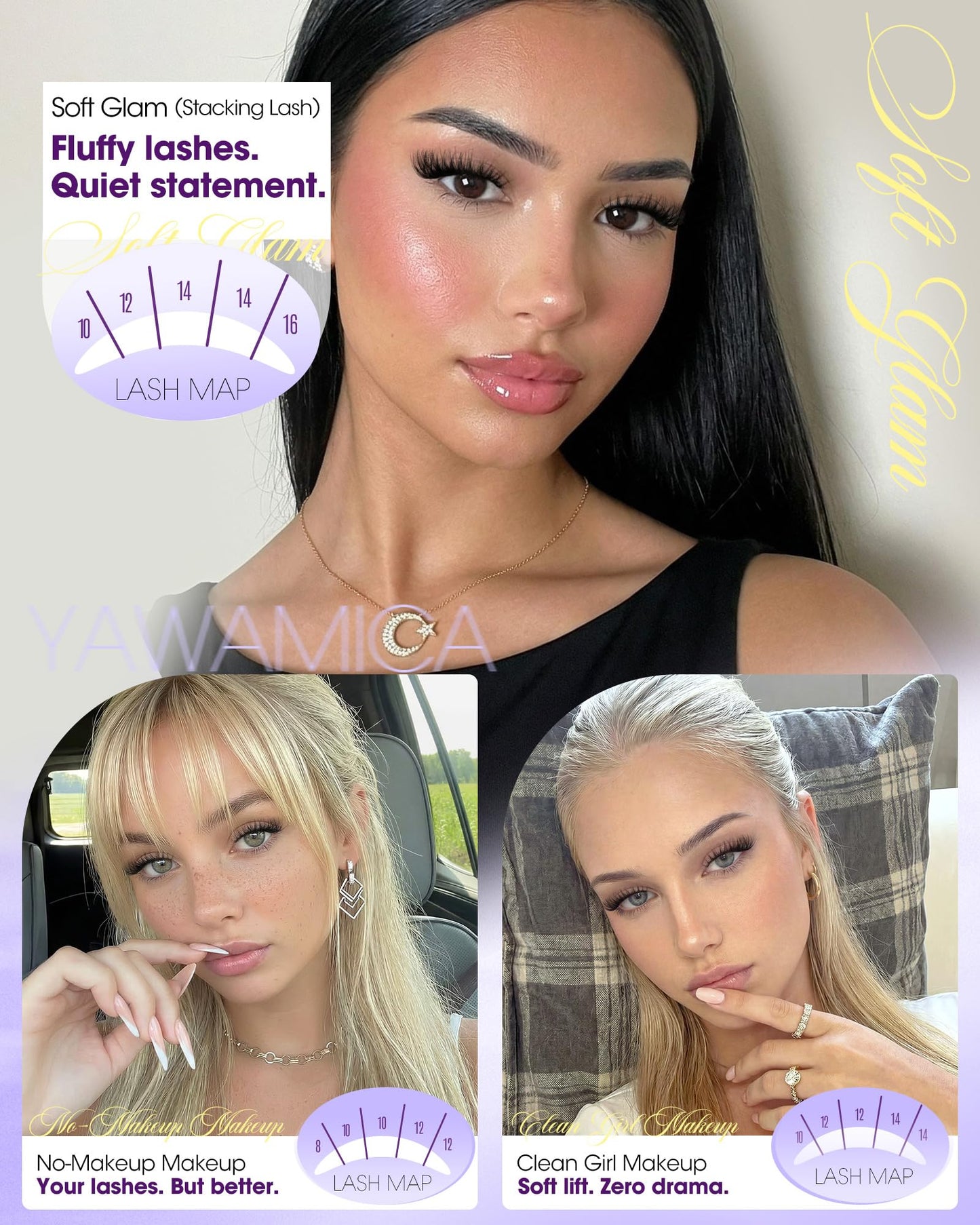 Wispy Lash Clusters 8–16mm Fluffy Natural Eyelash Clusters CC Curl Individual Lashes DIY Lash Extensions Clusters Faux Mink Lash Clusters by Yawamica