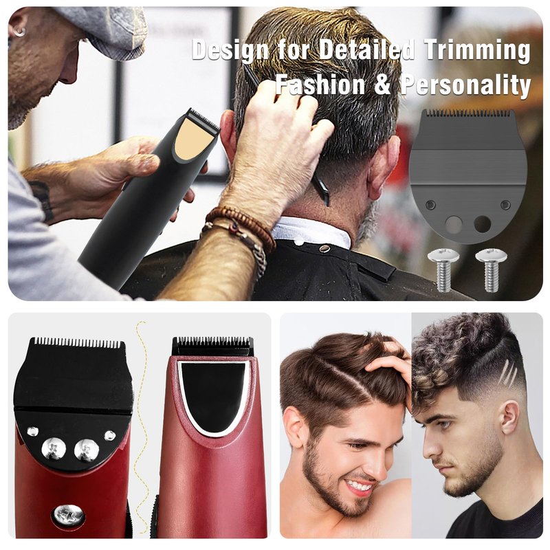 Narrow Blade Replacement,Trimmer Blade Compatible with oster Finisher Trimmer Model 59 and T-Finisher Trimmer Blades，Black