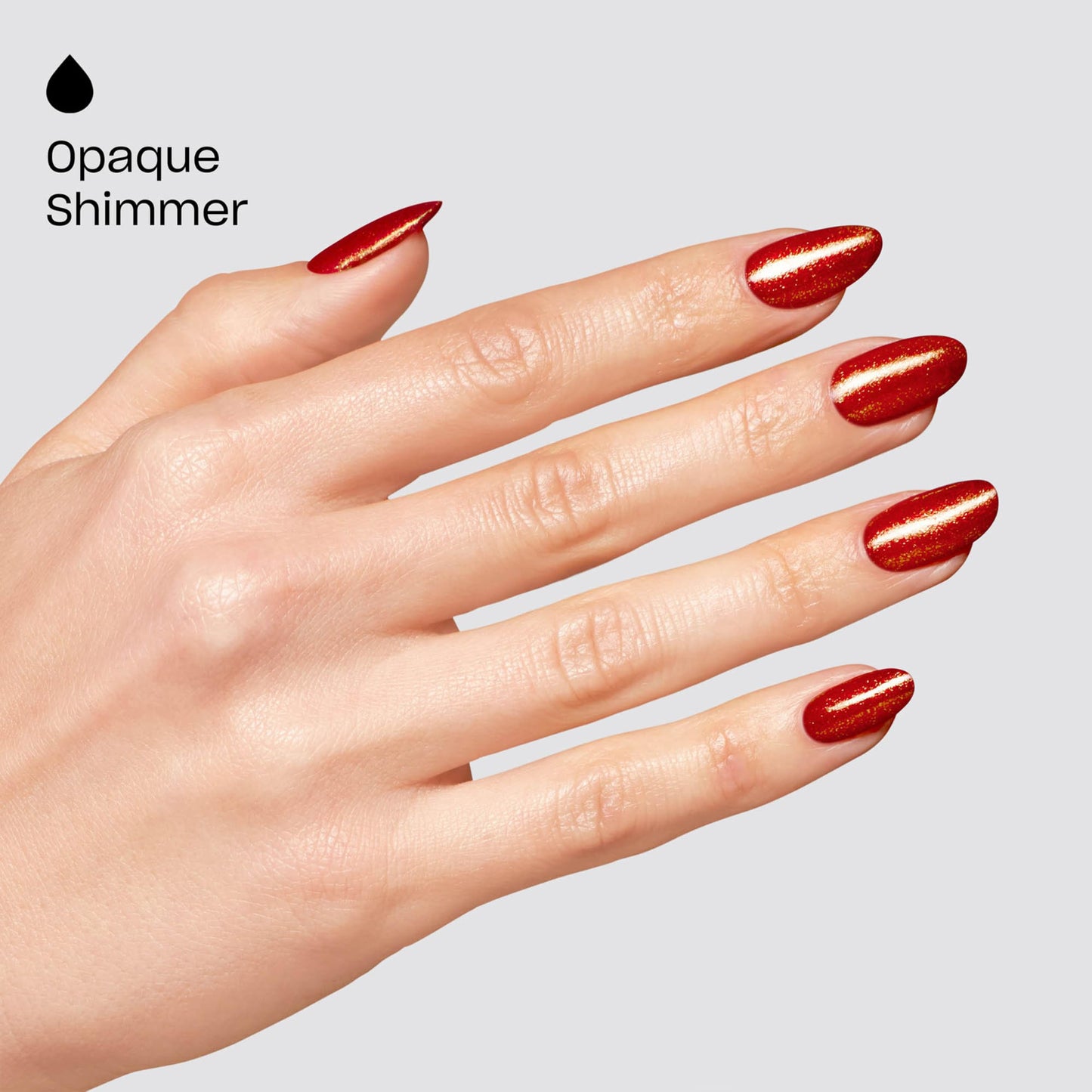 OPI Nail Lacquer Spread the Cherry | Opaque Bright Cherry Red Shimmer Chip Resistant Nail Polish | Good Enough to Treat Collection | Holiday 2025