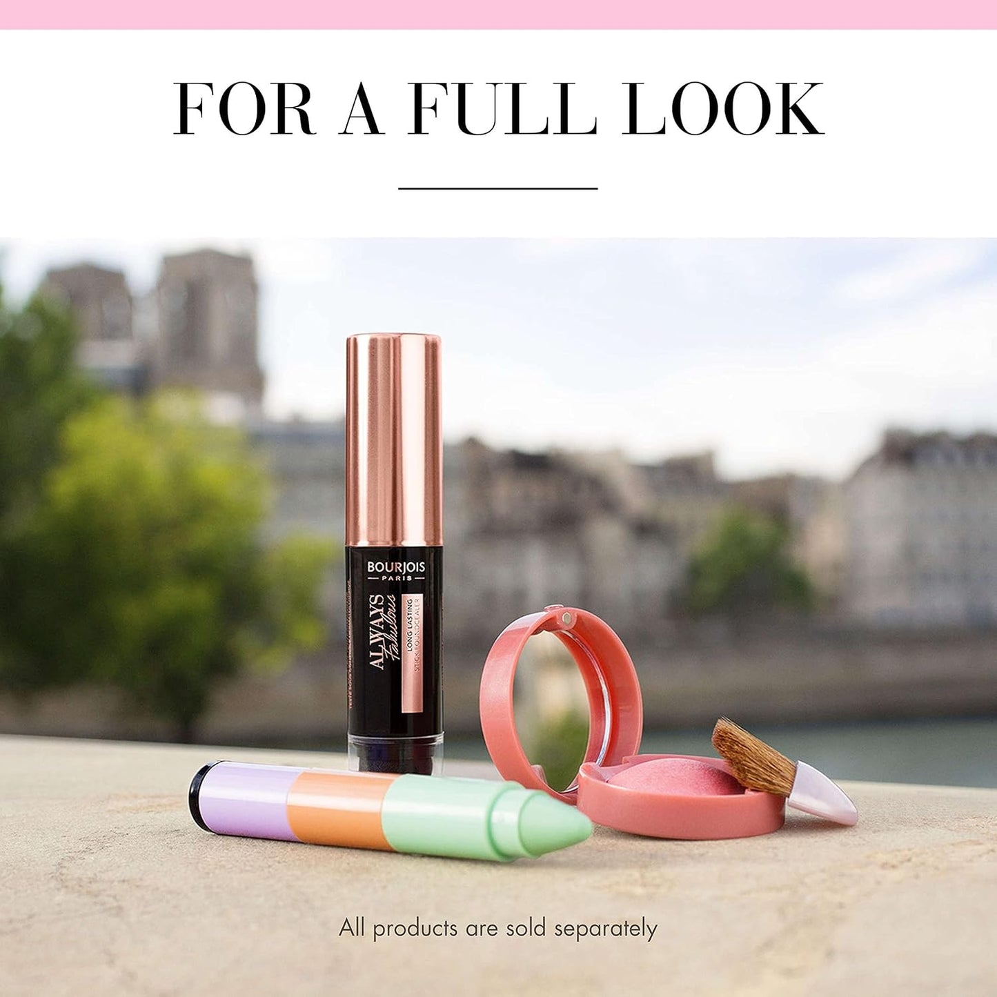 Bourjois 24 Hour 2-in-1 Foundation & Concealer Stick - Honey Beige | Blending Tool Included