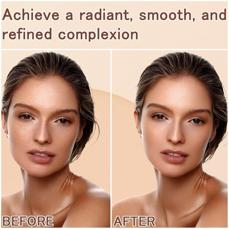 Tinted Moisturizer Stick Serum - Multiuse Solid Foundation & Contour Balm | Natural Makeup for Flawless Skin