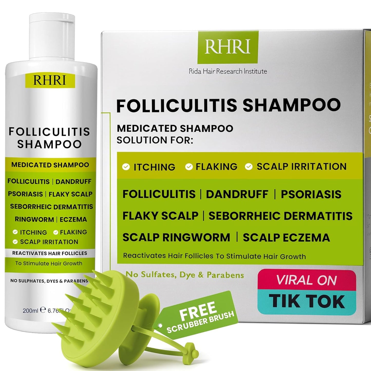 Deep Conditioner for Folliculitis - Effective Scalp Treatment for Seborrheic Dermatitis & Dandruff | Nourishes Oily Hair & Promotes Hydration
