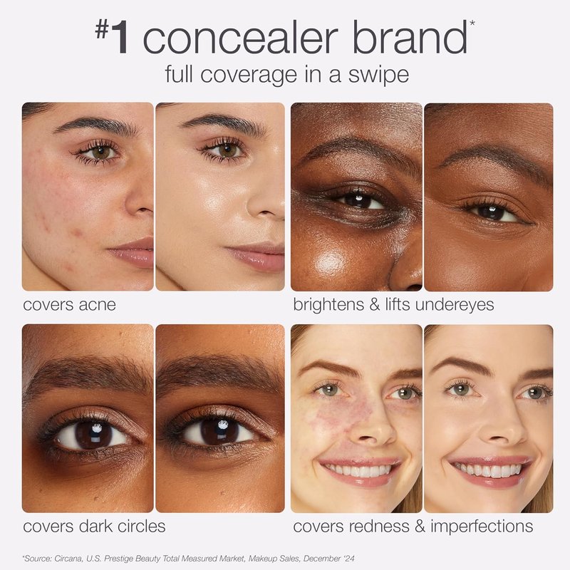 Tarte Shape Tape Concealer - Full-Coverage, Creaseless Soft Matte Finish | Brightening Under-Eye & Face Makeup, 16hr Longwear, Vegan