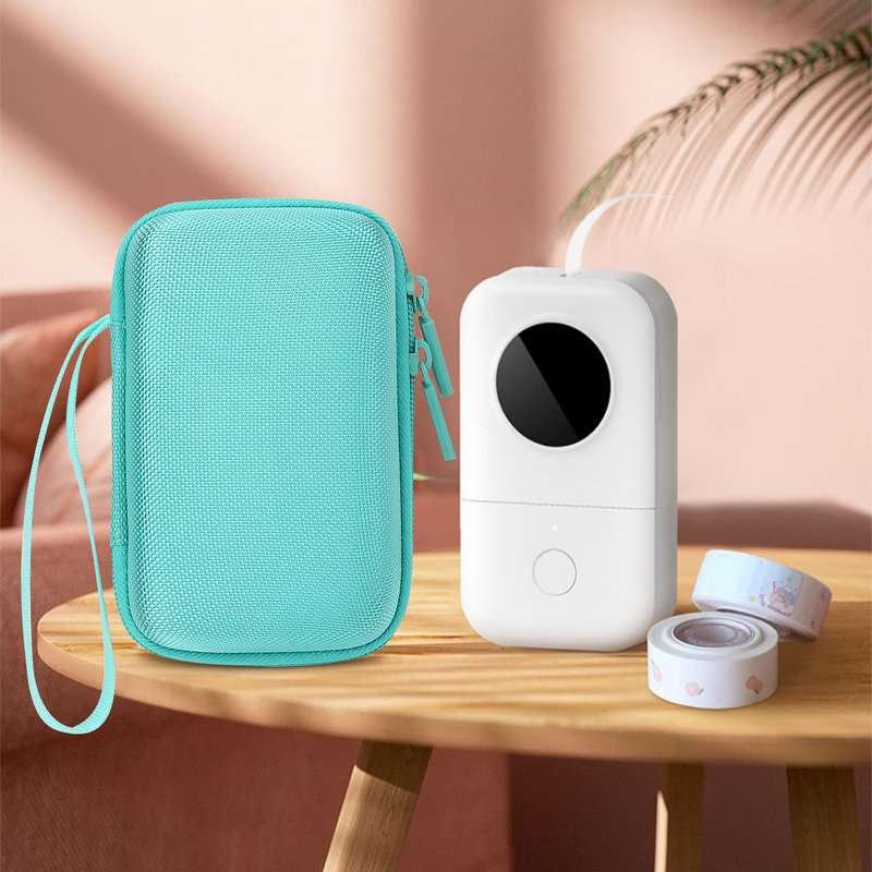 Aenllosi Hard Storage Case Compatible with Phomemo D30 Bluetooth Wireless Mini Label Printer.（Only Case,Green ）