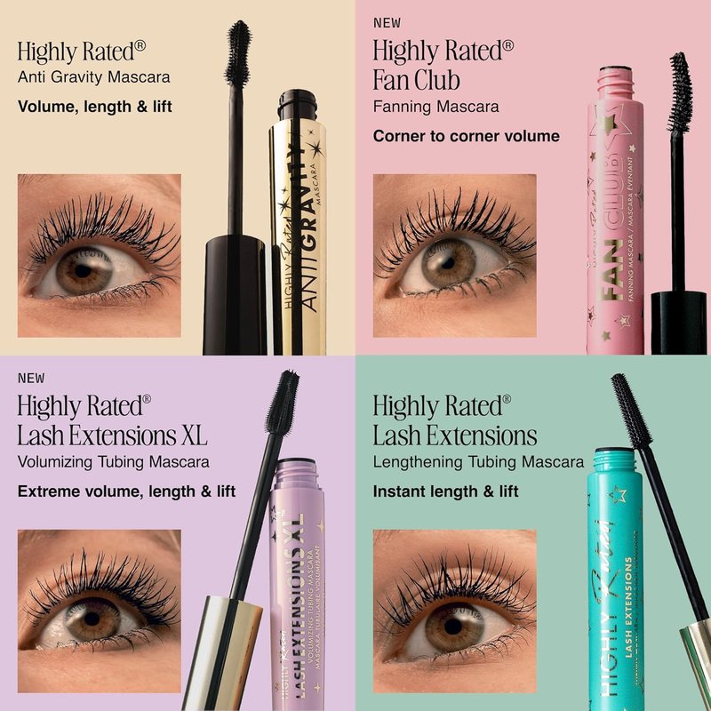 Milani Highly Rated Lash Extensions Mascara - XL Volumizing, Extreme Length & Lift | Black, 24-Hour Wear