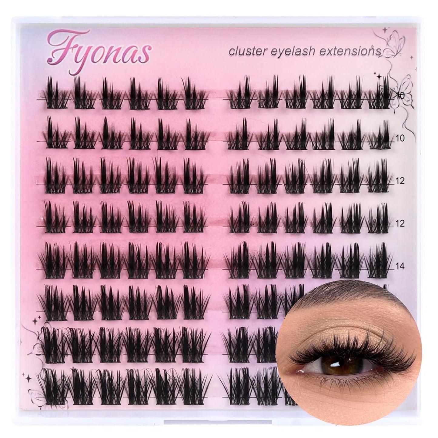 Manga Eyelash Clusters - Spiky Individual Lashes for Volume & Cosplay | 80Pcs C Curl