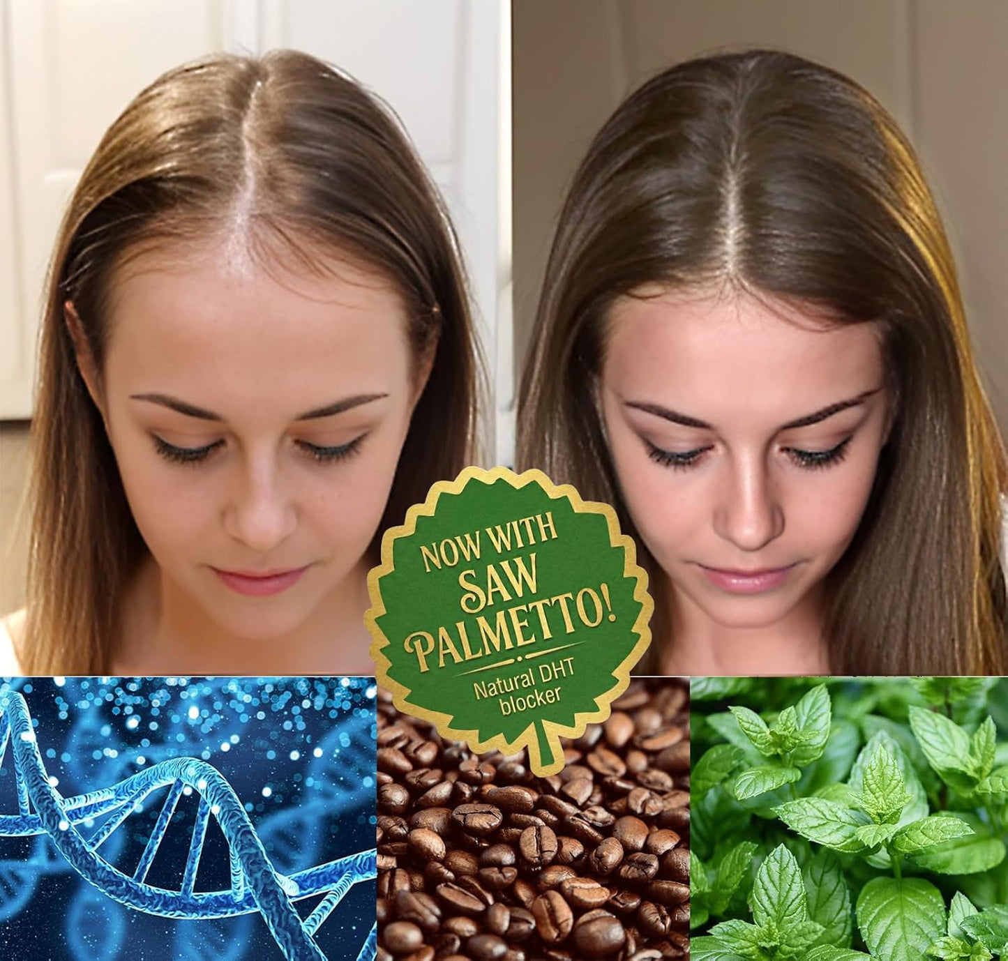 2dDr Hair Growth Serum - Promote Hair Regrowth with Caffeine & Peppermint Oil | 2-Month Supply