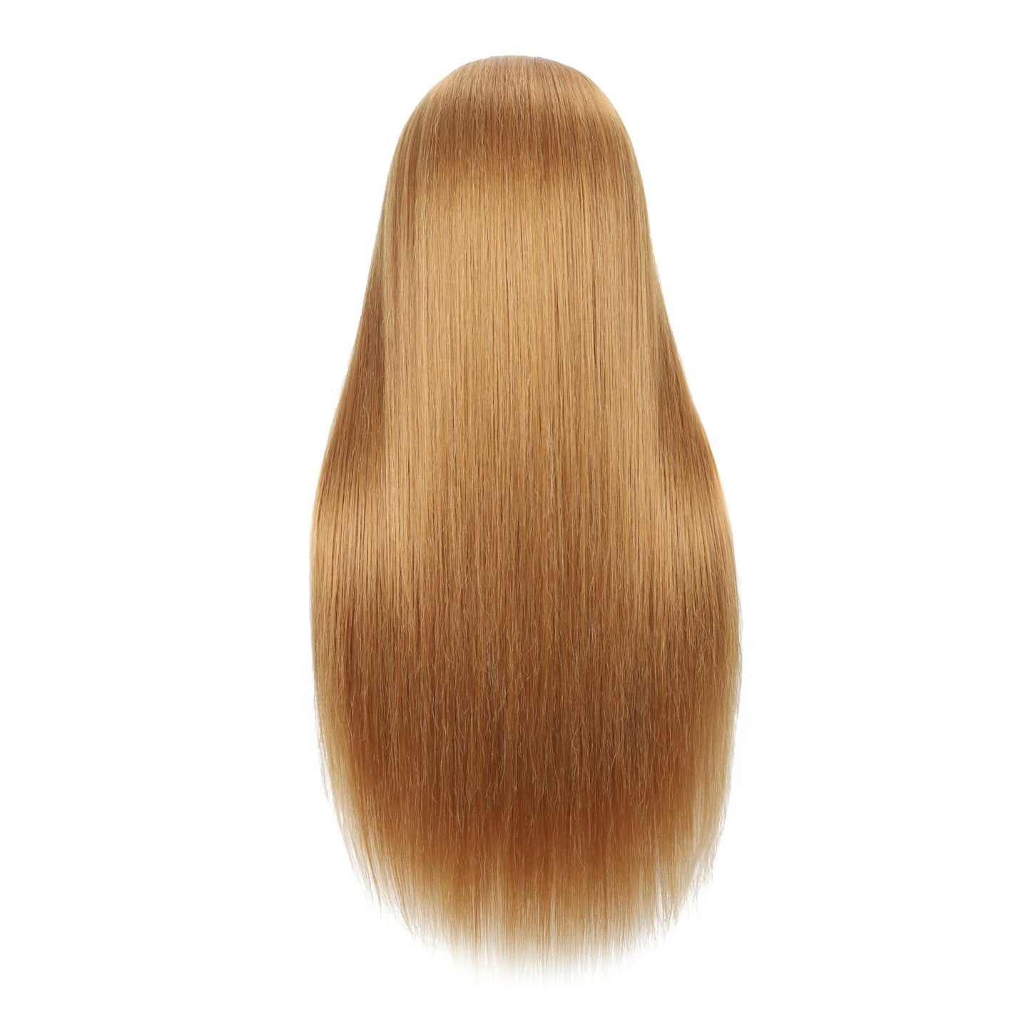 EVATEC 30 inches Long Blonde 80% Real Human Hair Mannequin Head with Stand for Braiding Styling Updos Curling Cutting Practice Cosmetology Training Display with Stand