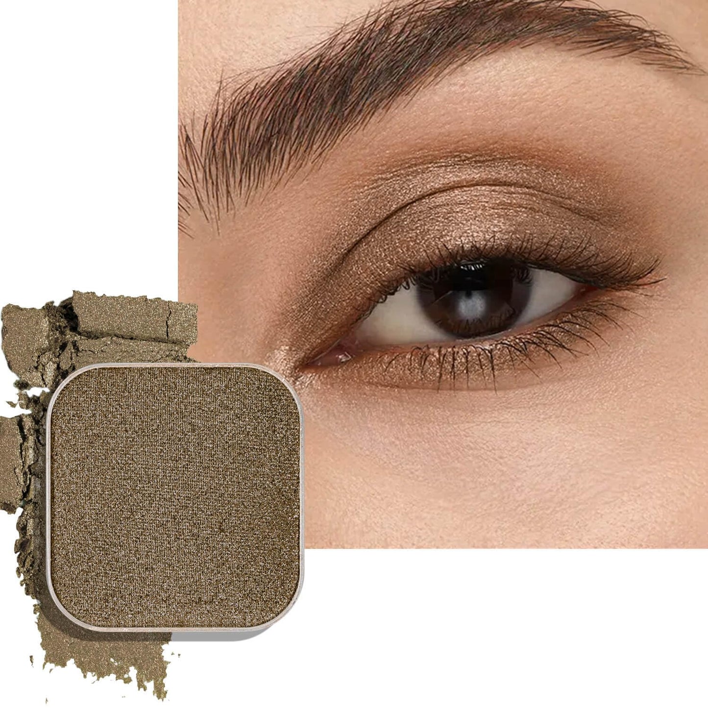 Chameleon Chrome Eyeshadow - Duochrome Lavender & Blue Reflects | Iridescent Metallic Shimmer, Bouncy Texture