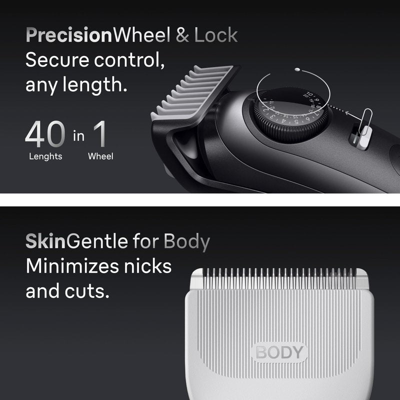 Braun All-in-One Series 9 Men’s Electric Beard Trimmer, Hair Clipper, Shaver & Razor for Face, Hair & Body, AIO 9535 with Gillette Labs Razor, Cordless