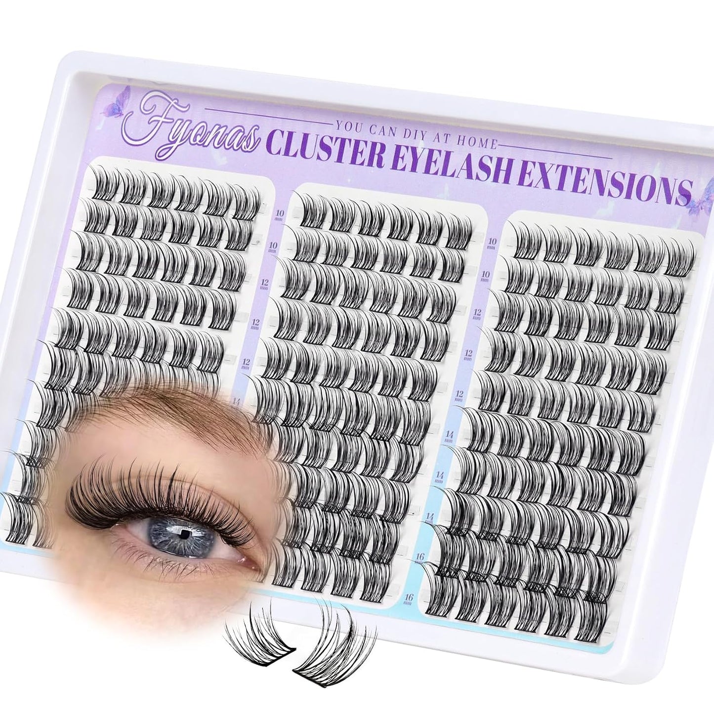 Manga Eyelash Clusters - Spiky Individual Lashes for Volume & Cosplay | 80Pcs C Curl