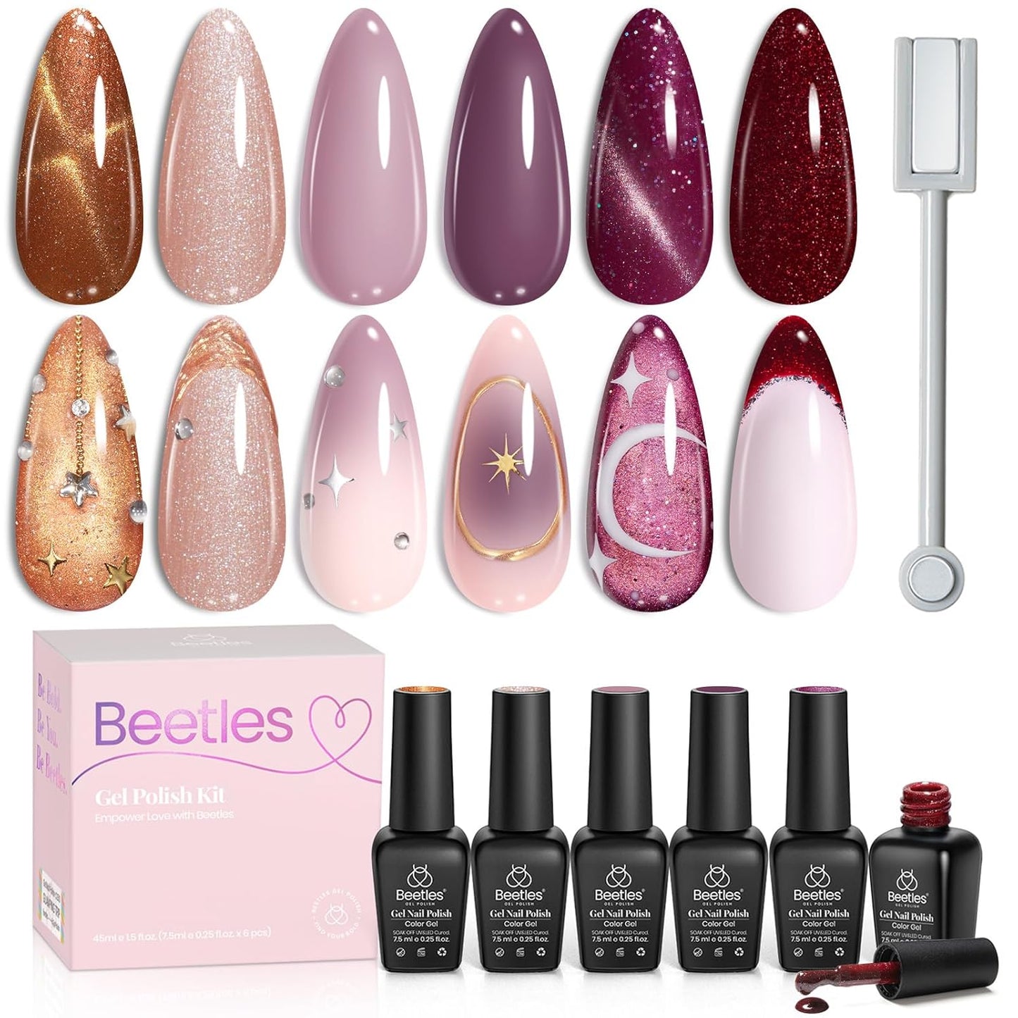 Neon Gel Nail Polish Set - 6 Vibrant Summer Colors | Sheer Translucent Effect for UV French Nail Art