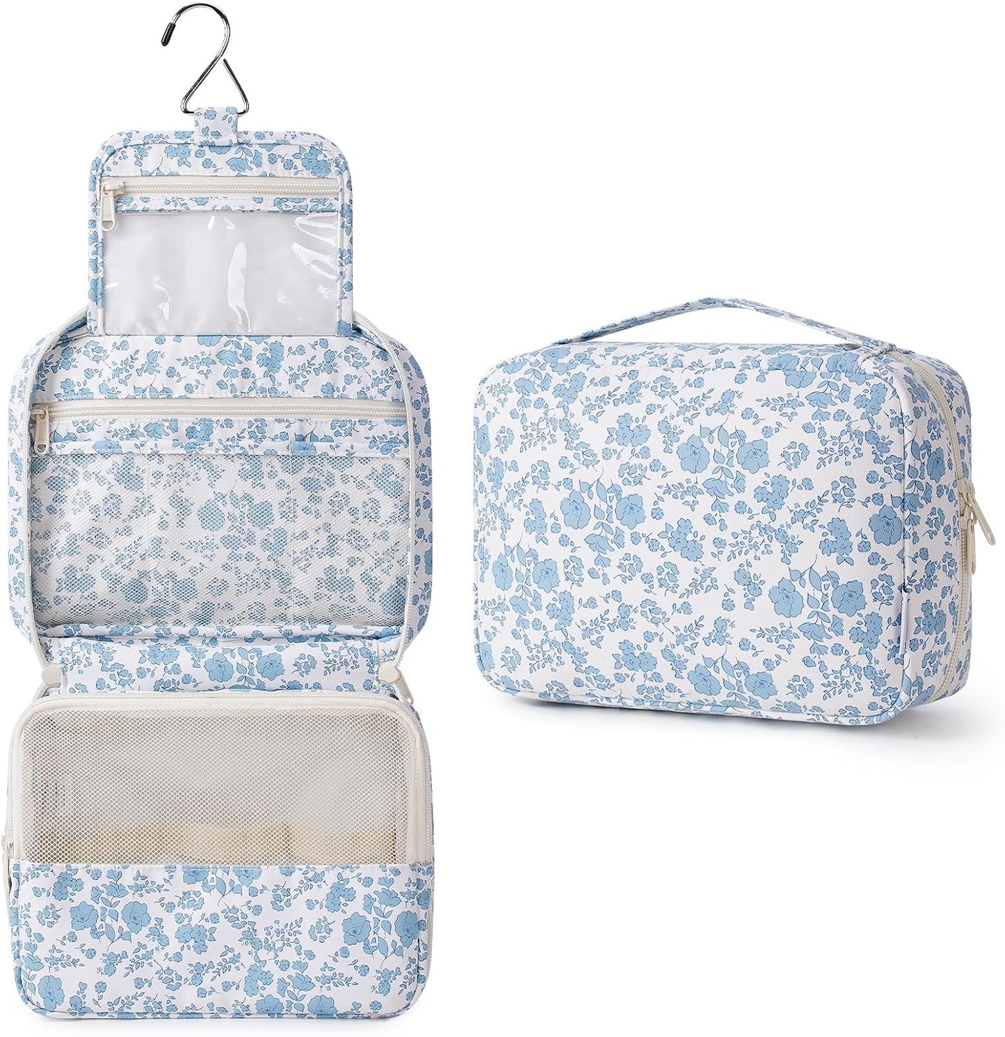 Narwey Small Hanging Travel Toiletry Bag - Stylish Organizer for Makeup & Toiletries | Ideal for Women & Girls