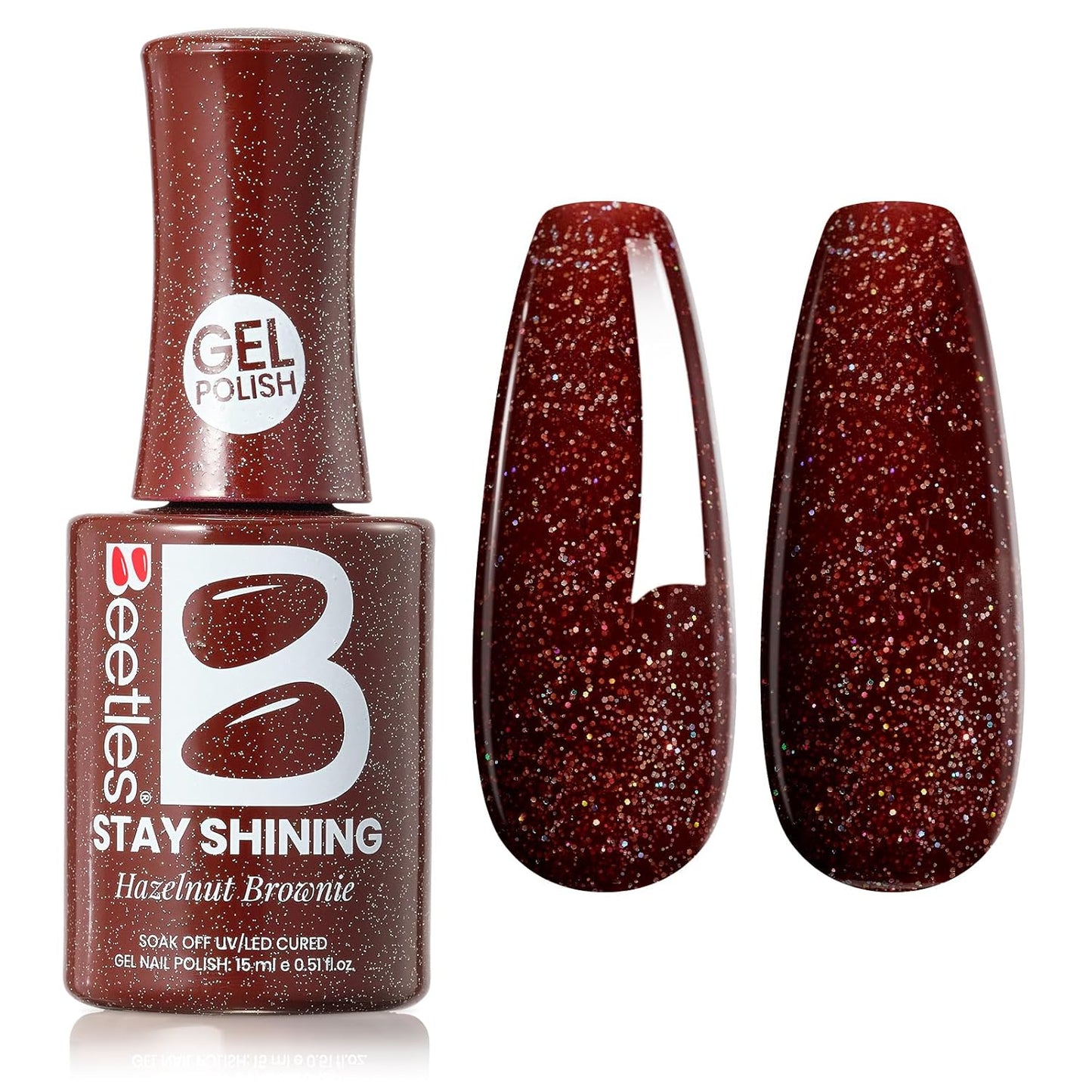 Beetles Purple Gel Polish - Lilac Light Purple Nail Color | 15ml Soak Off UV LED Gel for Summer Manicure
