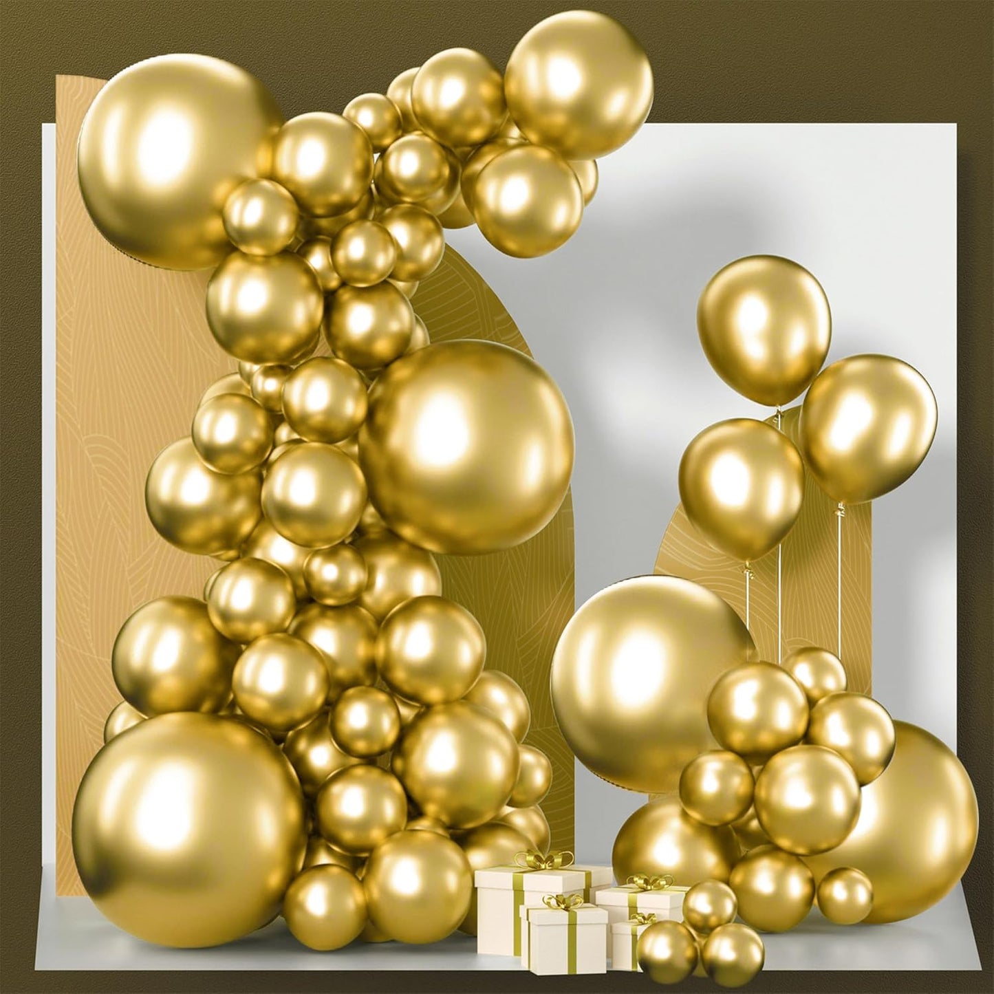 Black Balloon Arch Kit - 140 Pcs in 5-18 Inch Sizes for Baby Showers, Birthdays & Anniversaries | Elegant Black Decor