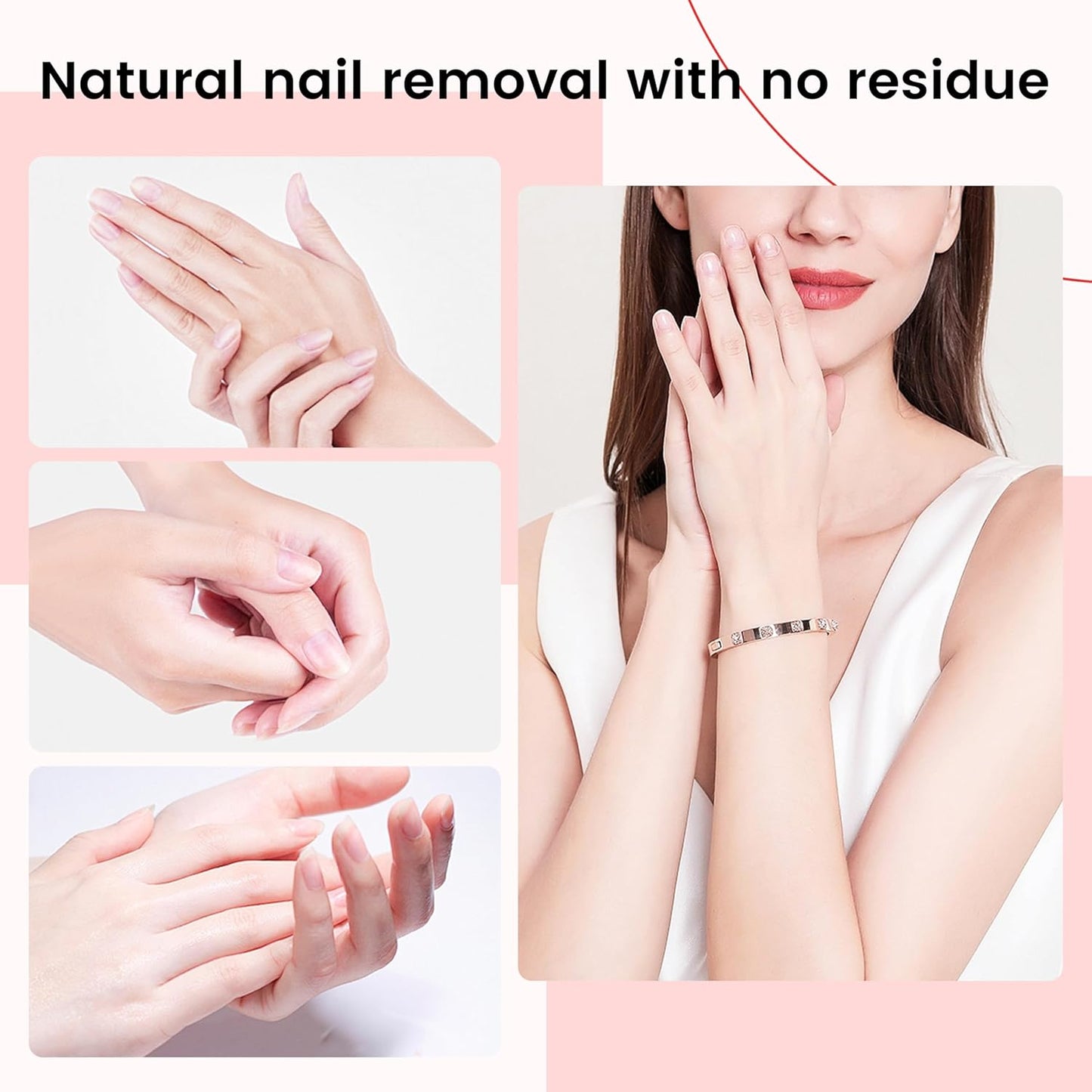 Nail Gel Polish Remover - Acetone 120ml for Acrylic, Dipping Powder & Gel Nails | Gentle & Effective Formula