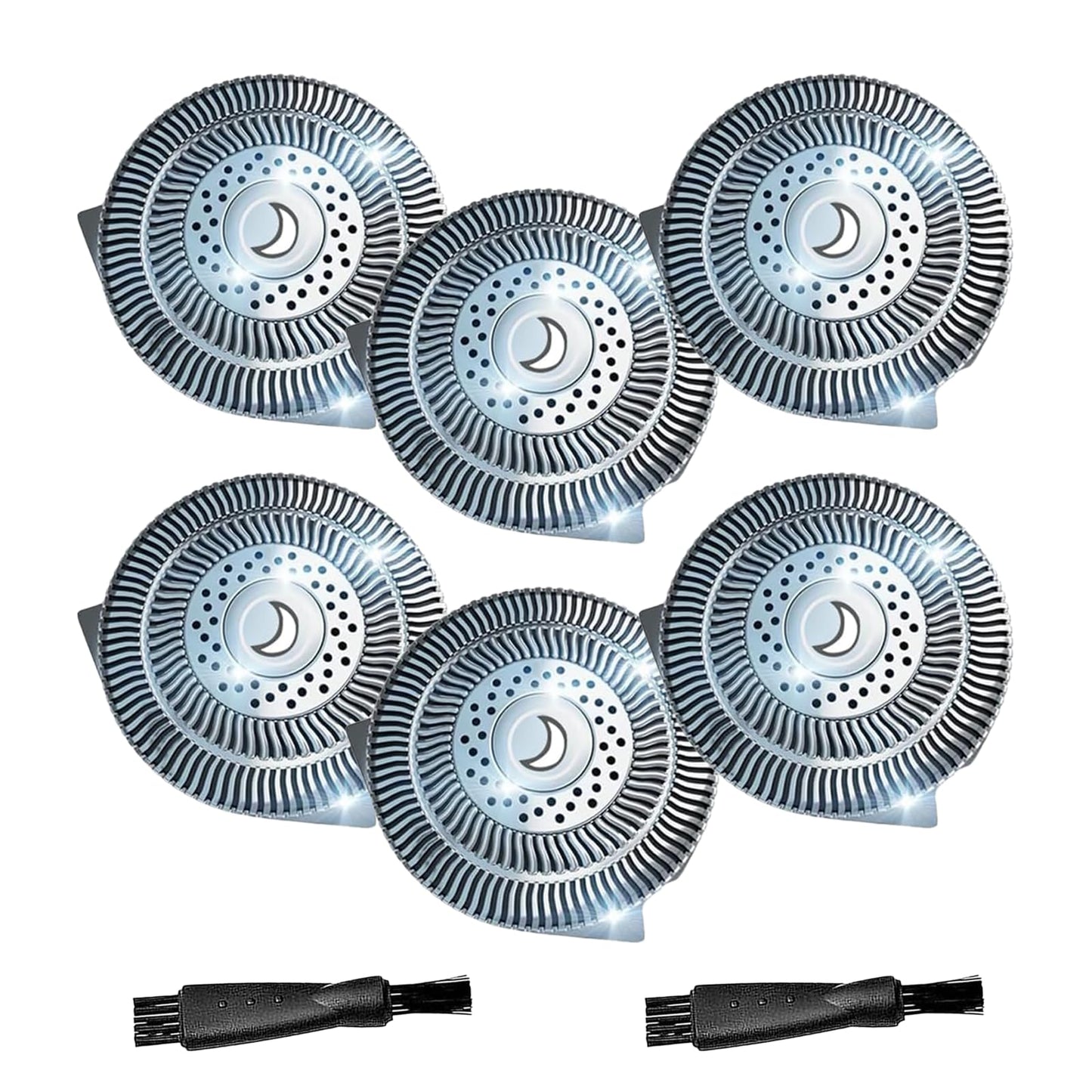 6 Pack HQ9 Replacement Shaver Heads Compatible with Philips Norelco, HQ9 Replacement Blades for Philips Electric Shaving HQ8120, HQ8140, HQ8142