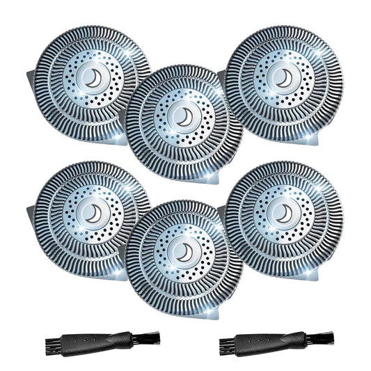 6 Pack HQ9 Replacement Shaver Heads Compatible with Philips Norelco, HQ9 Replacement Blades for Philips Electric Shaving HQ8120, HQ8140, HQ8142