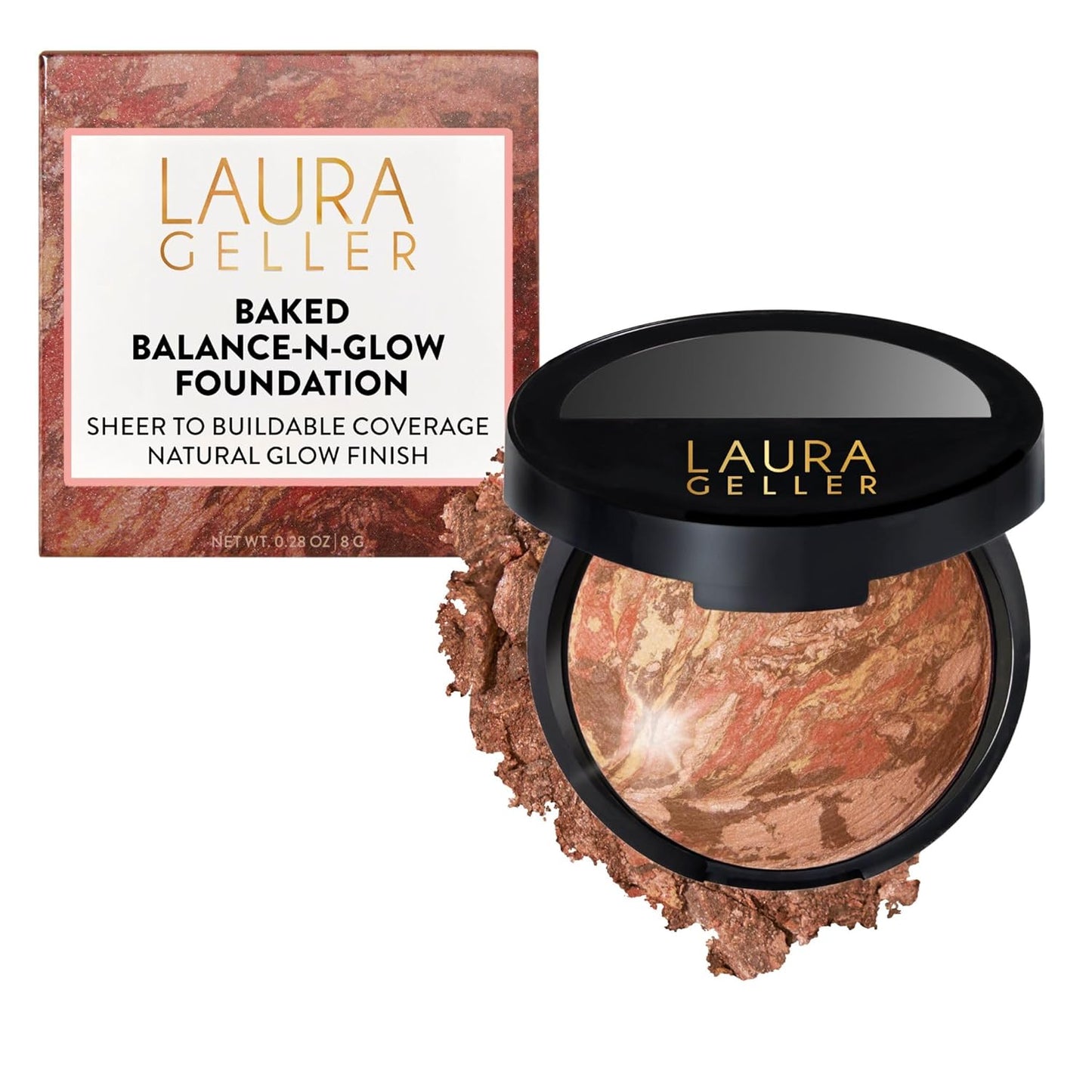 Laura Geller Baked Balance-N-Glow Foundation - Illuminating, Buildable Sheer to Light Coverage | Fair Shade