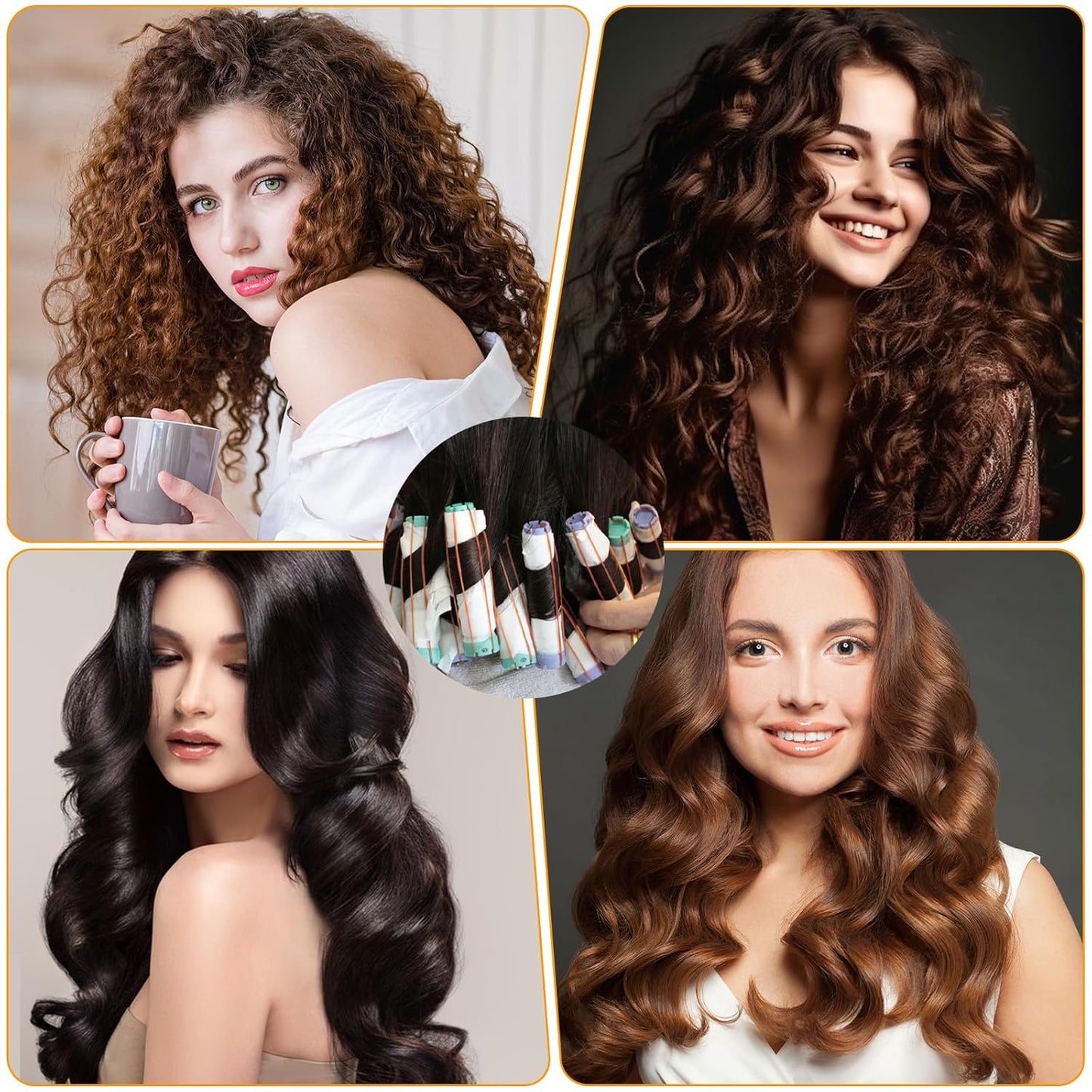Perm Papers for Hair - 100 Disposable Heat-Resistant Curling Wraps | White