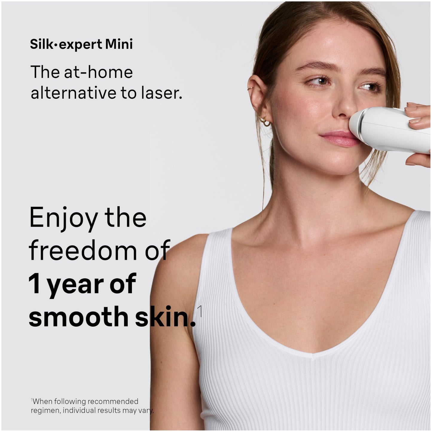 Braun IPL Mini, Silk·Expert Mini, IPL Hair Removal for Women and Men, Permanent Laser Hair Reduction At-Home, IPL1115