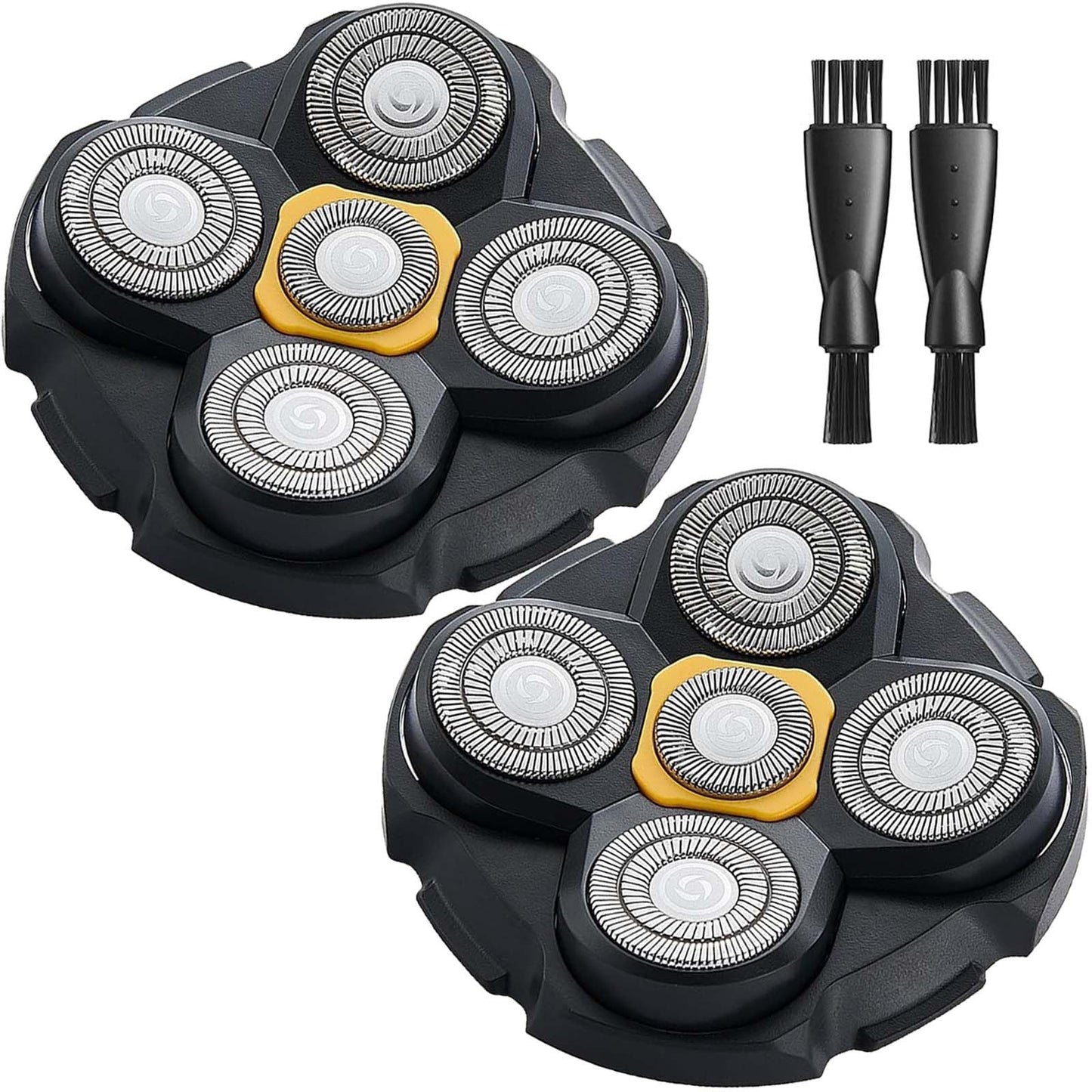 Microtouch Replacement Heads for Microtouch Titanium Head Shaver, 3PCS MTTTBHS Head Shaver Blades, 3 Cleaning Brush