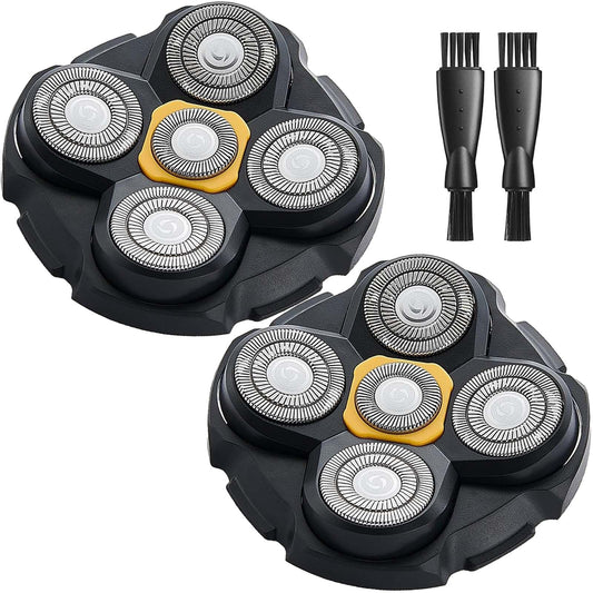 Microtouch Replacement Heads for Microtouch Titanium Head Shaver, 3PCS MTTTBHS Head Shaver Blades, 3 Cleaning Brush