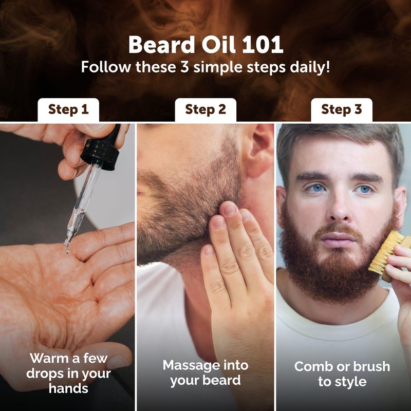 Detroit Grooming Co. Beard Oil (2oz) - Orange & Lavender - Premium Nourishing Formula with Sweet Almond Oil & Vitamin E - Men's Beard Softener & Moisturizer - Double Size