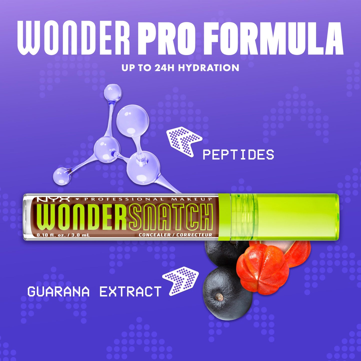 NYX PROFESSIONAL MAKEUP Wonder Snatch Concealer, Brightening, Lifting & Snatching Full Coverage Makeup Concealer with 24HR Wear, Vegan & Cruelty Free - Mocha