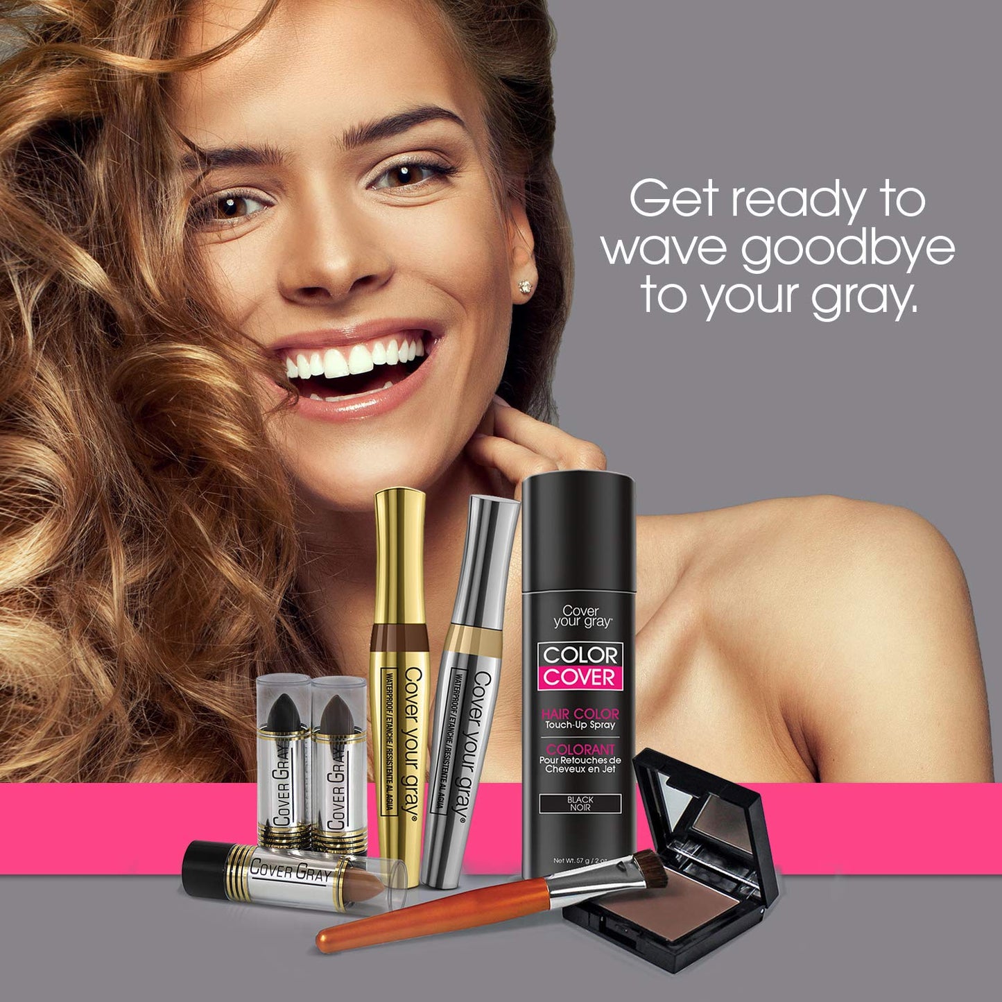 Gray Hair Color Touch-Up Stick - Black | Convenient 2-Pack for Quick Coverage